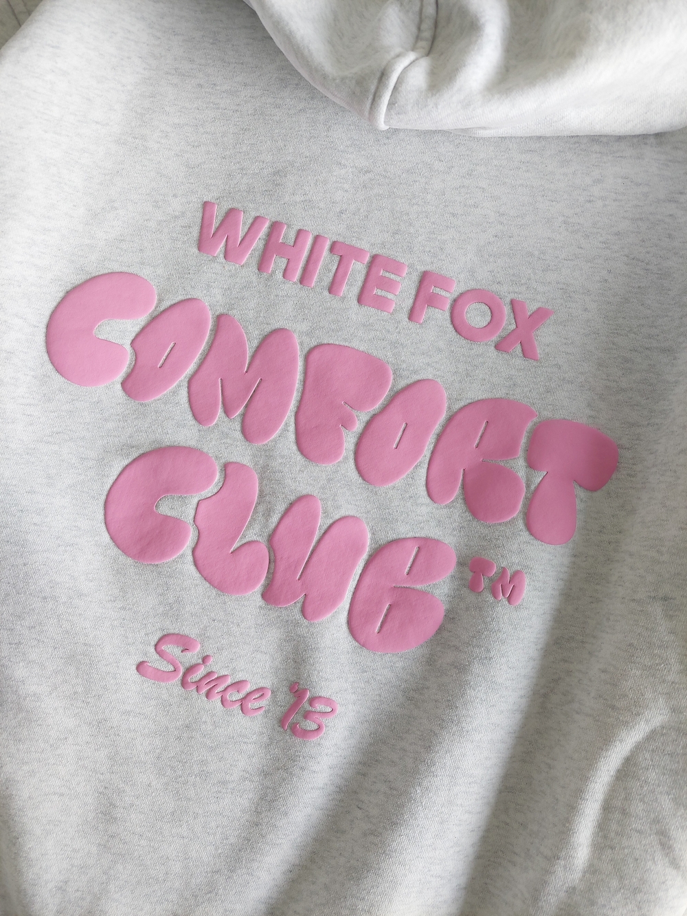 White Fox Women's XS/S Oversized Hoodie Sweatshirt Pink Logo - Picture 8 of 8